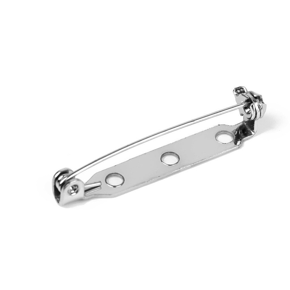 50pcs 32mm Stainless Safety Catch Bar Brooch ( ) Catch bar pin