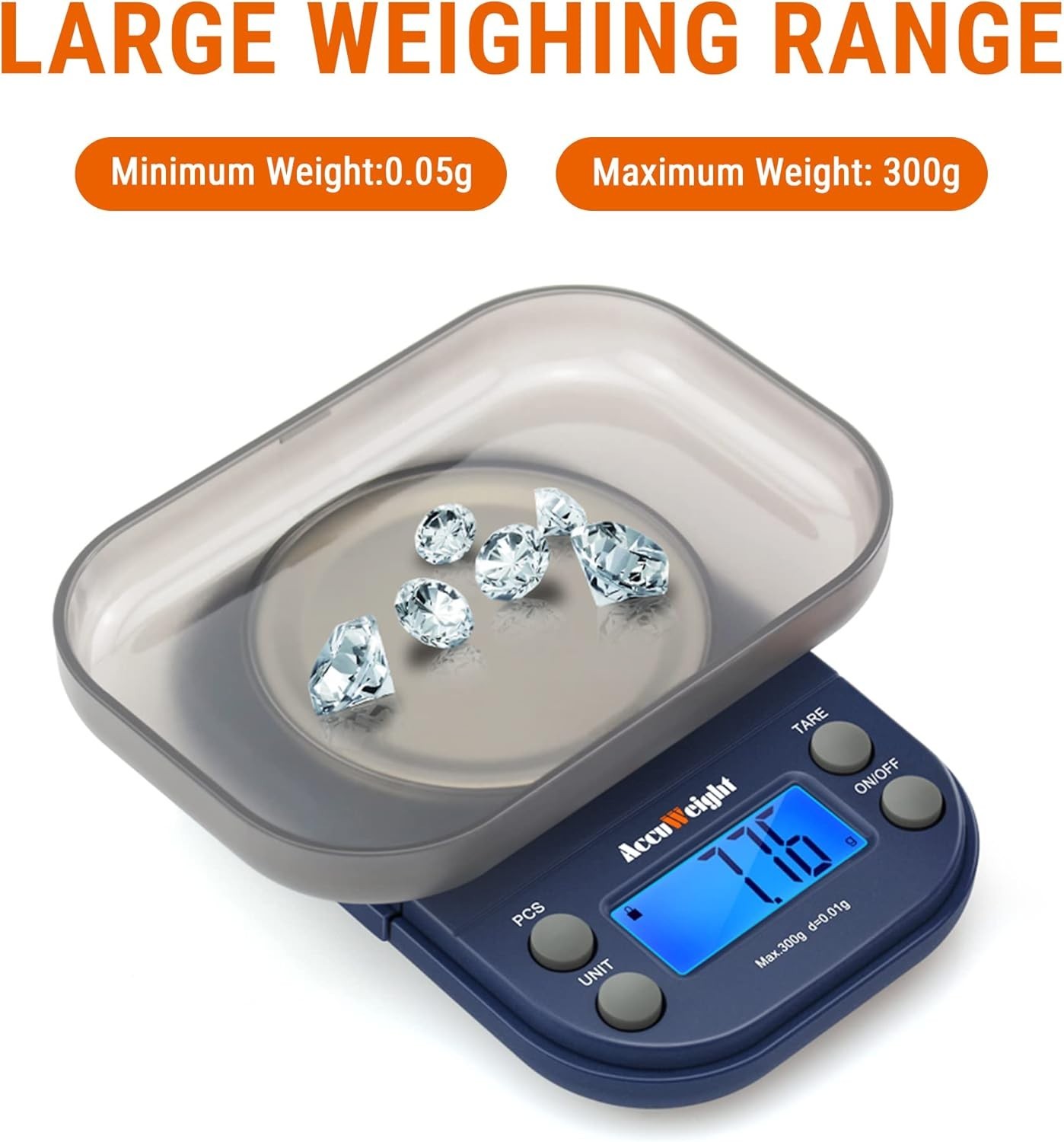 Handheld Digital Scale with LCD: Perfect for Jewelry and Kitchen Measurements
