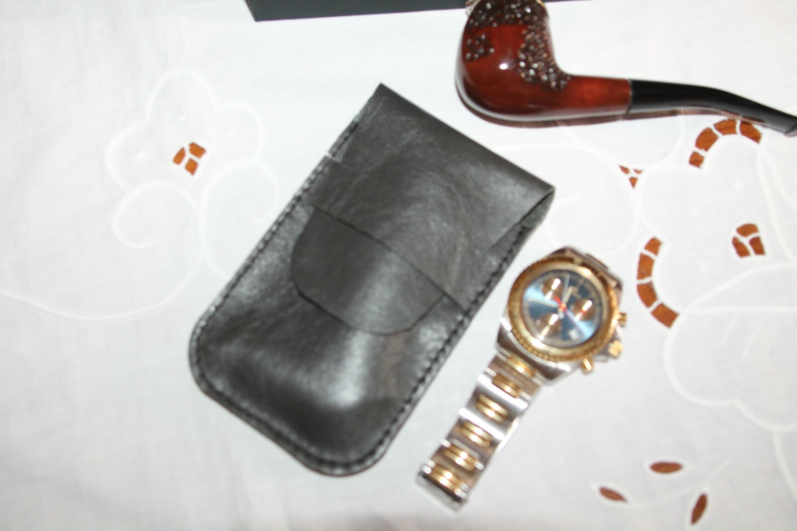 REAL LEATHER TRAVEL WATCH HOLDER Customizable Leather Watch Case
