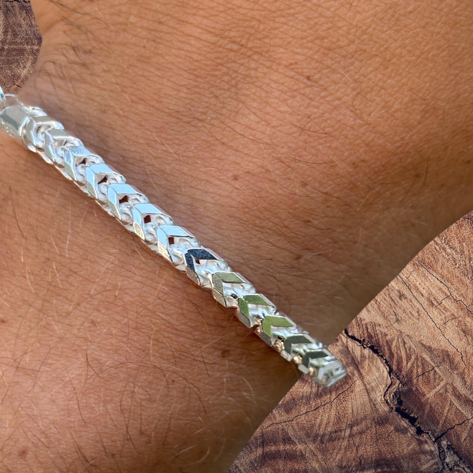 5mm Franco Link Bracelet – Real Solid 925 Sterling Silver Or 14k Gold Vermeil