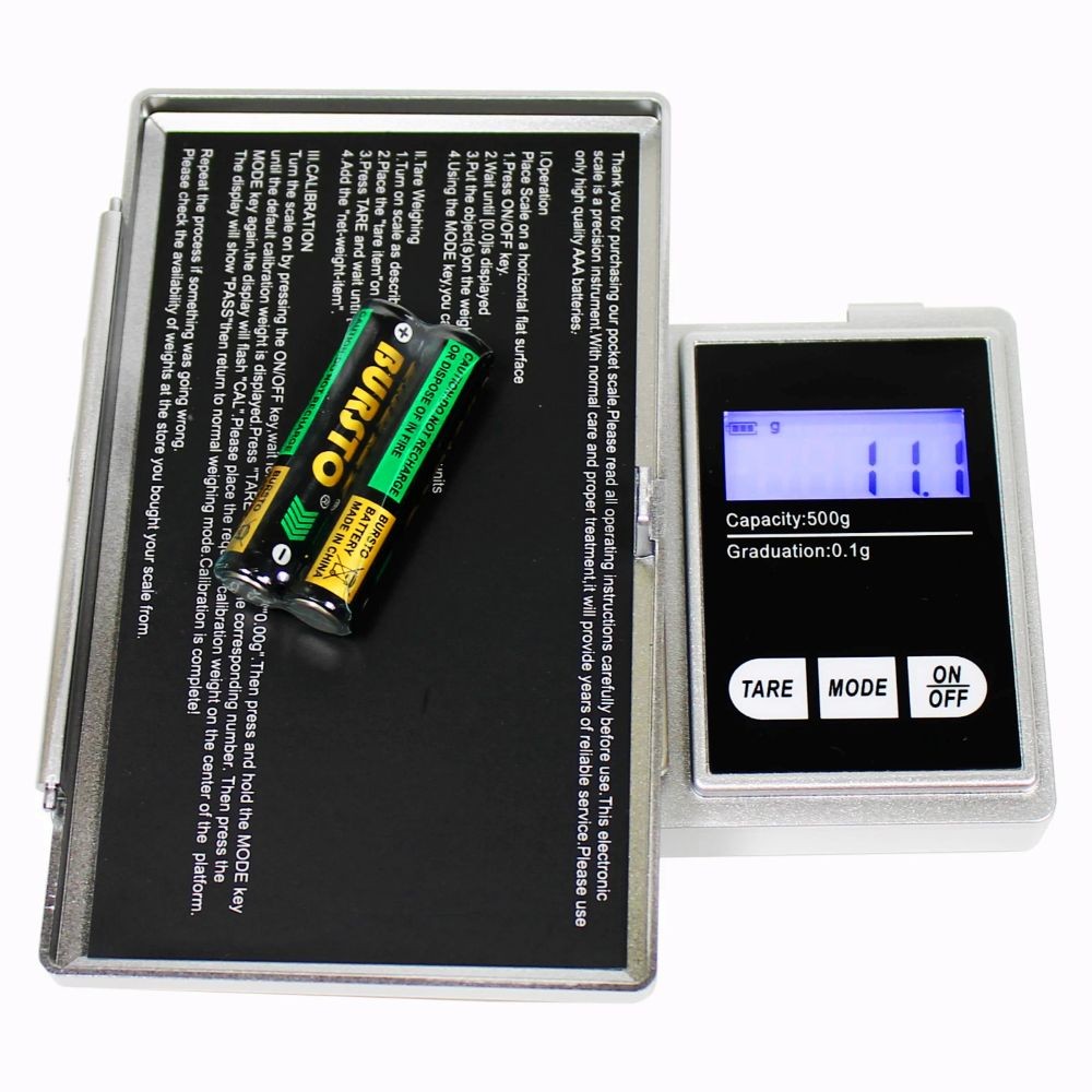 High Precision Milligram Scale,500g/0.1g Digital Mini Pocket Gram Scale,Mg Scal