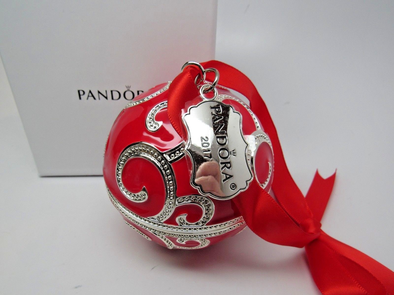 SALE! New w/Box Pandora Red Rockettes 2017 Ltd Ornament B800641 NO CHARM