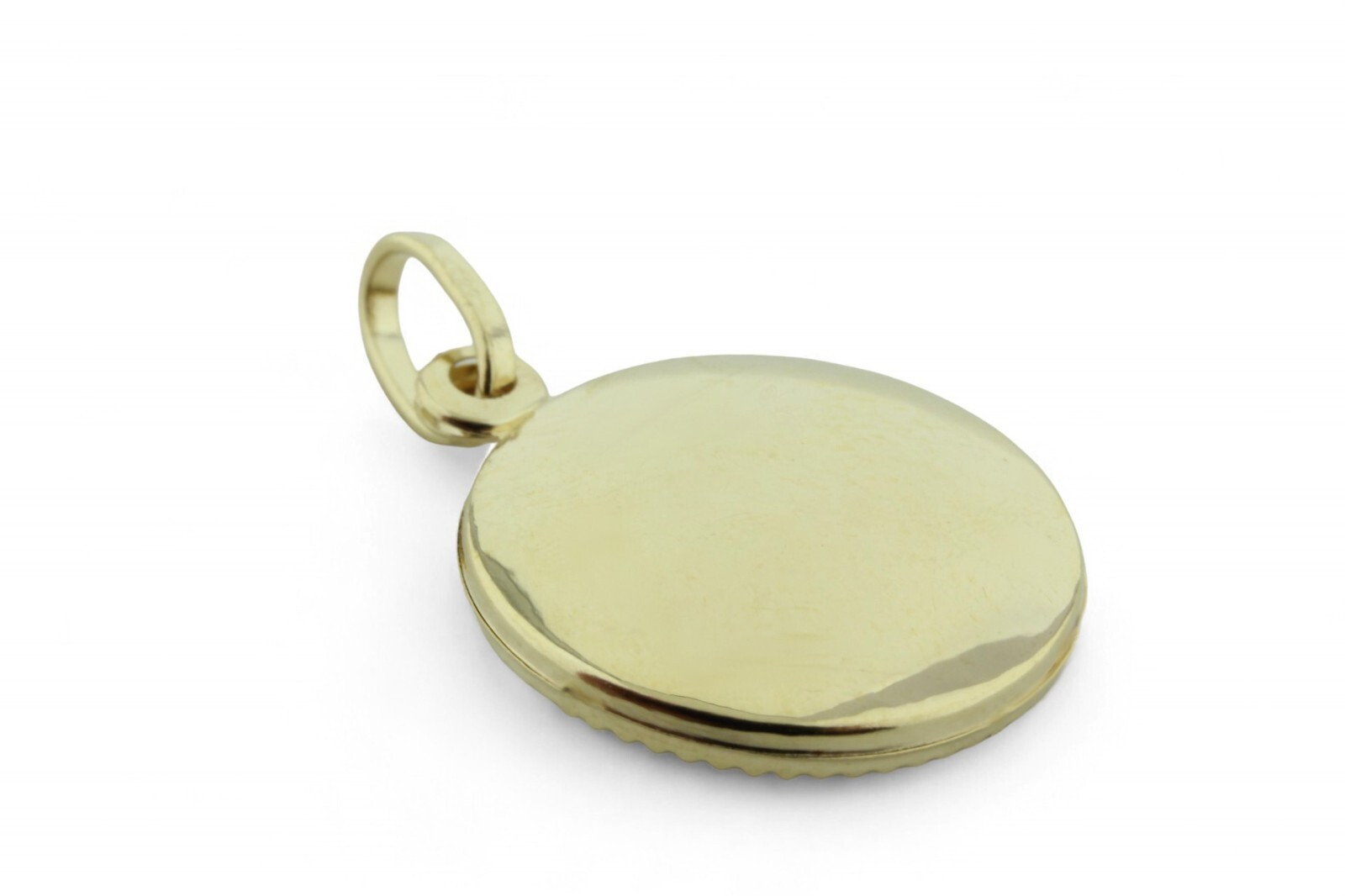Good Luck Charm Pendant Evil Eye Amulet ALLAH 18kt 750/1000 Yellow Gold Unisex