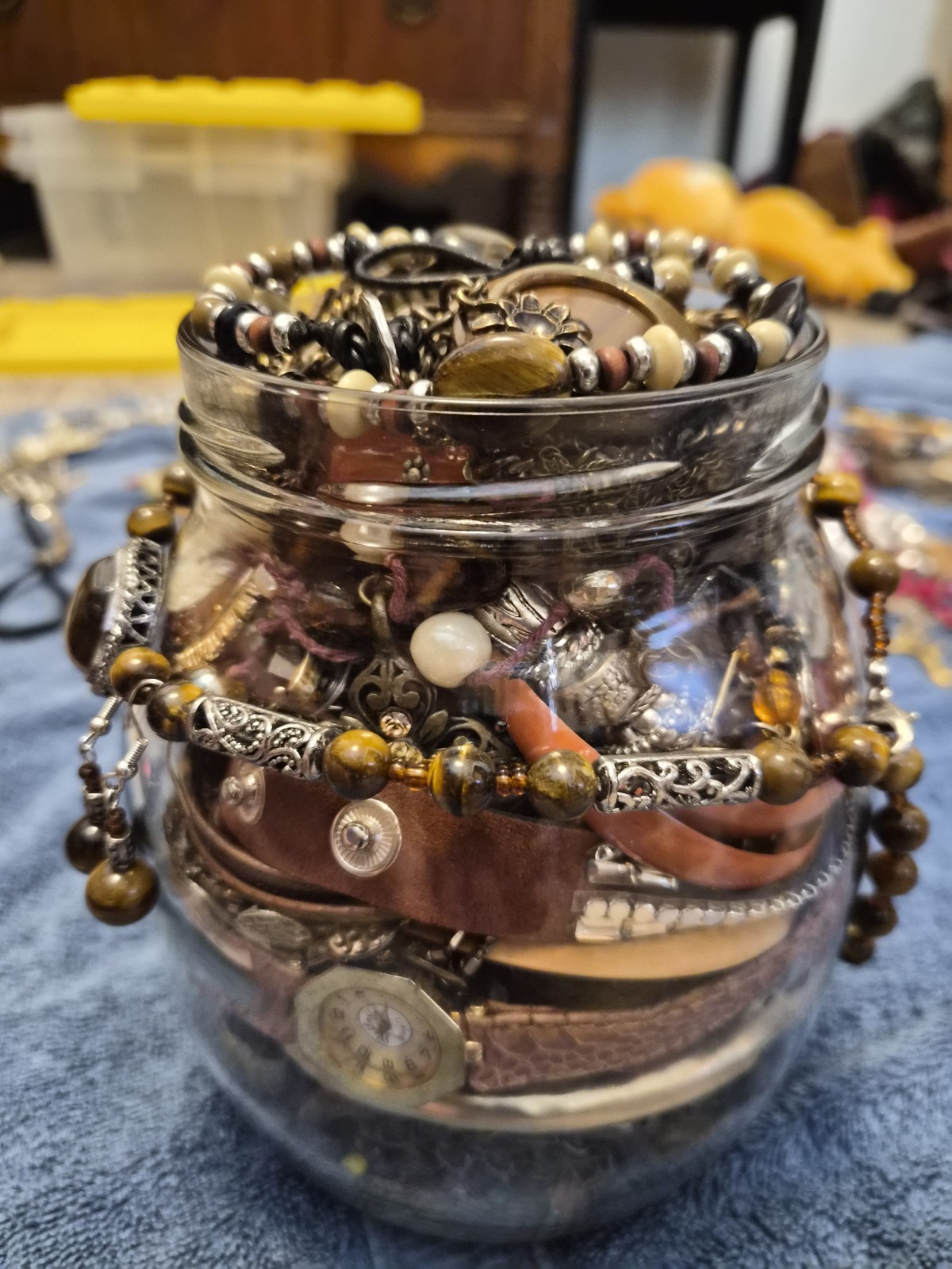 Boho Themed Jewelry Jar