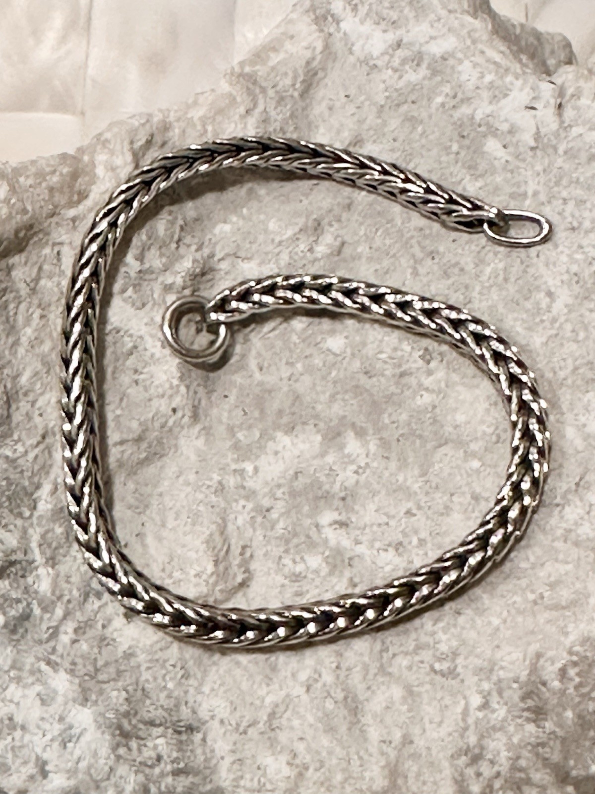 New Trollbead Sterling Silver Wheat Chain Bracelet Lise Aagaard Choose Your Size
