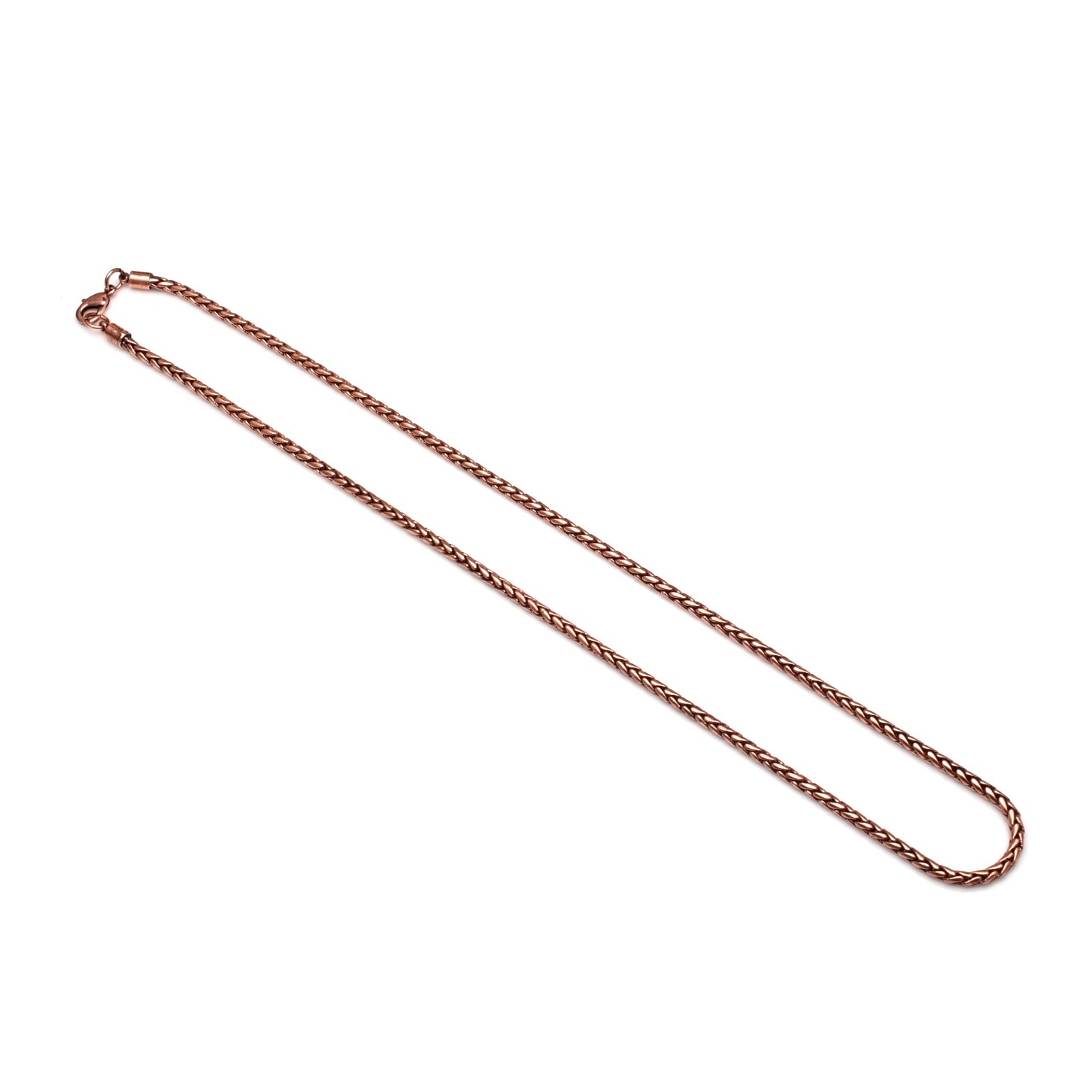 100% Pure Oxidize Copper Wheat Viking jewelry Copper Chain Necklace RJ-001