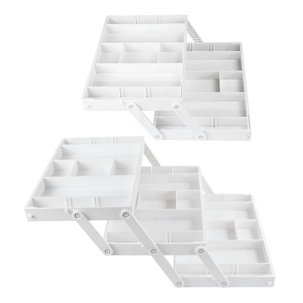 Jewelry Display Holder White Foldable Kitchen Storage Box for Jewelry and 8937