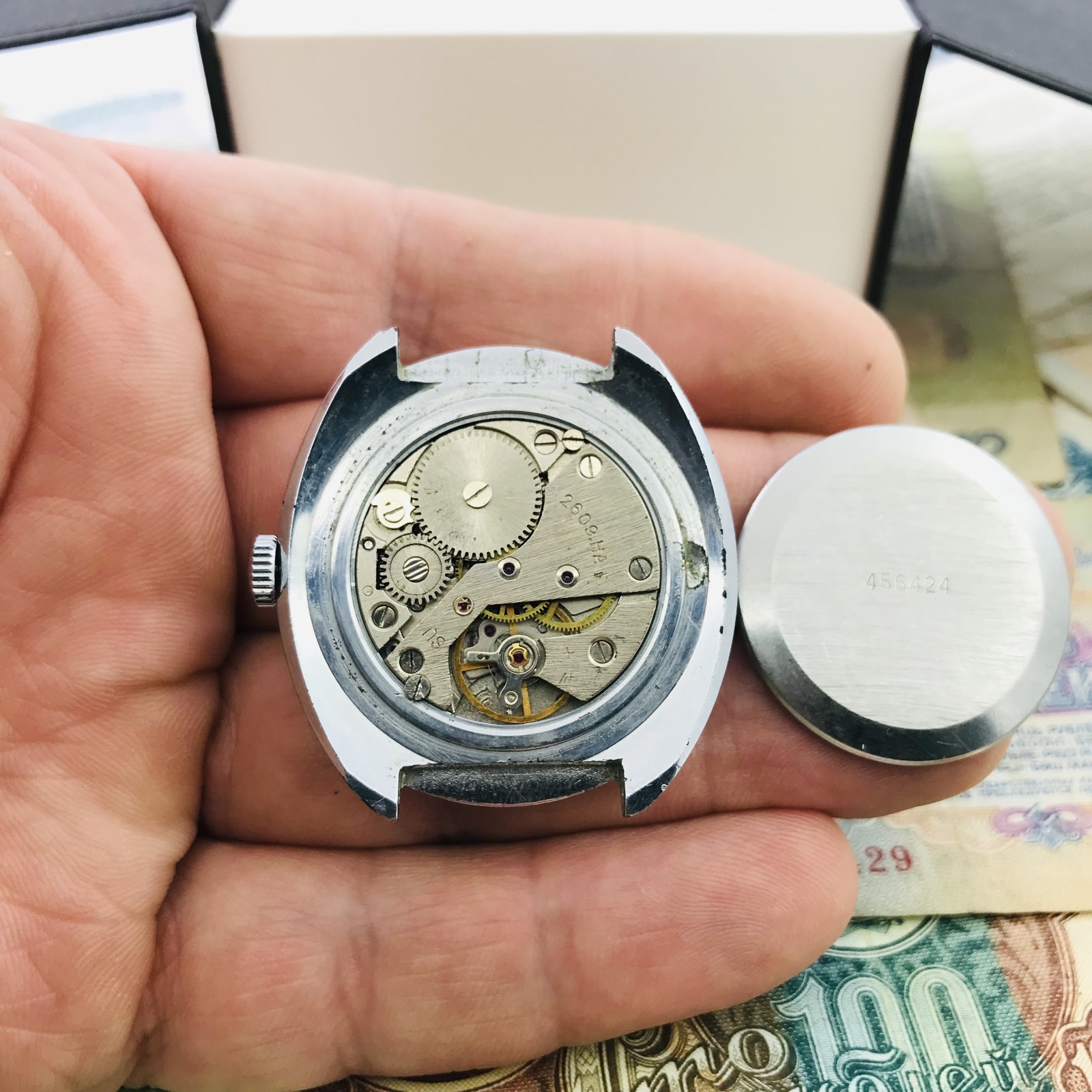 0️⃣ Rare Raketa Big Zero Soviet Mens Watch 2609 Rocket Ракета USSR Service🛠