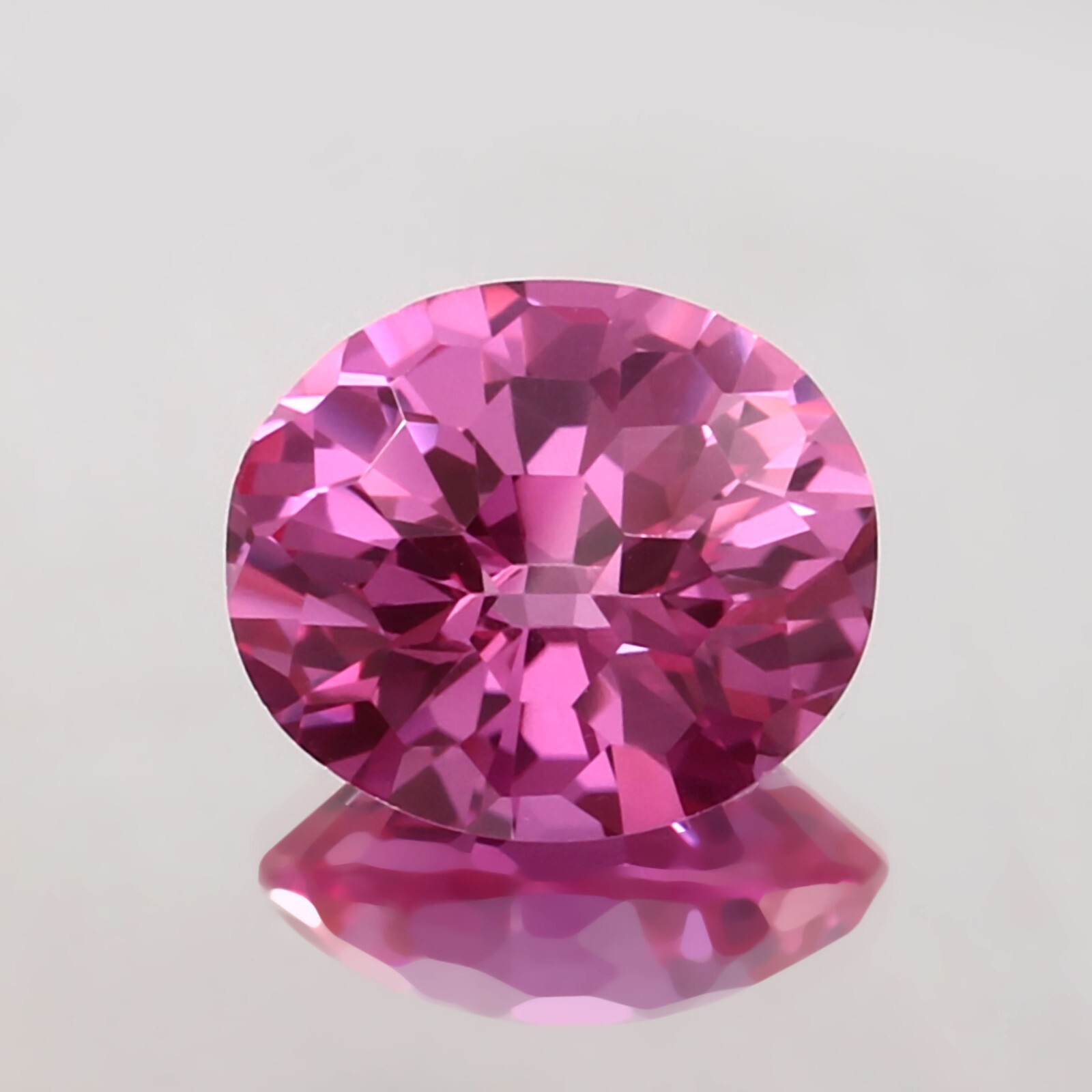 Natural Ceylon Pink Sapphire Mastercut Oval Loose Gemstone Football Cut 16×14 MM