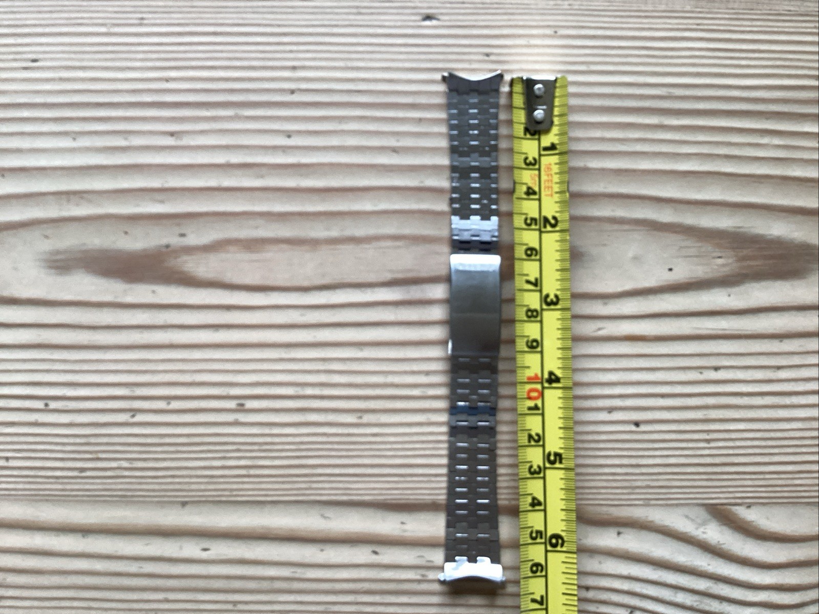 BULOVA Branded Gents Stainless Silver Adjustable Watch Band
