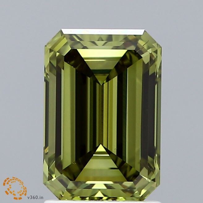 Emerald Green Fancy Vivid Green 2.01 Cts VS2 Lab Grown CVD Diamond