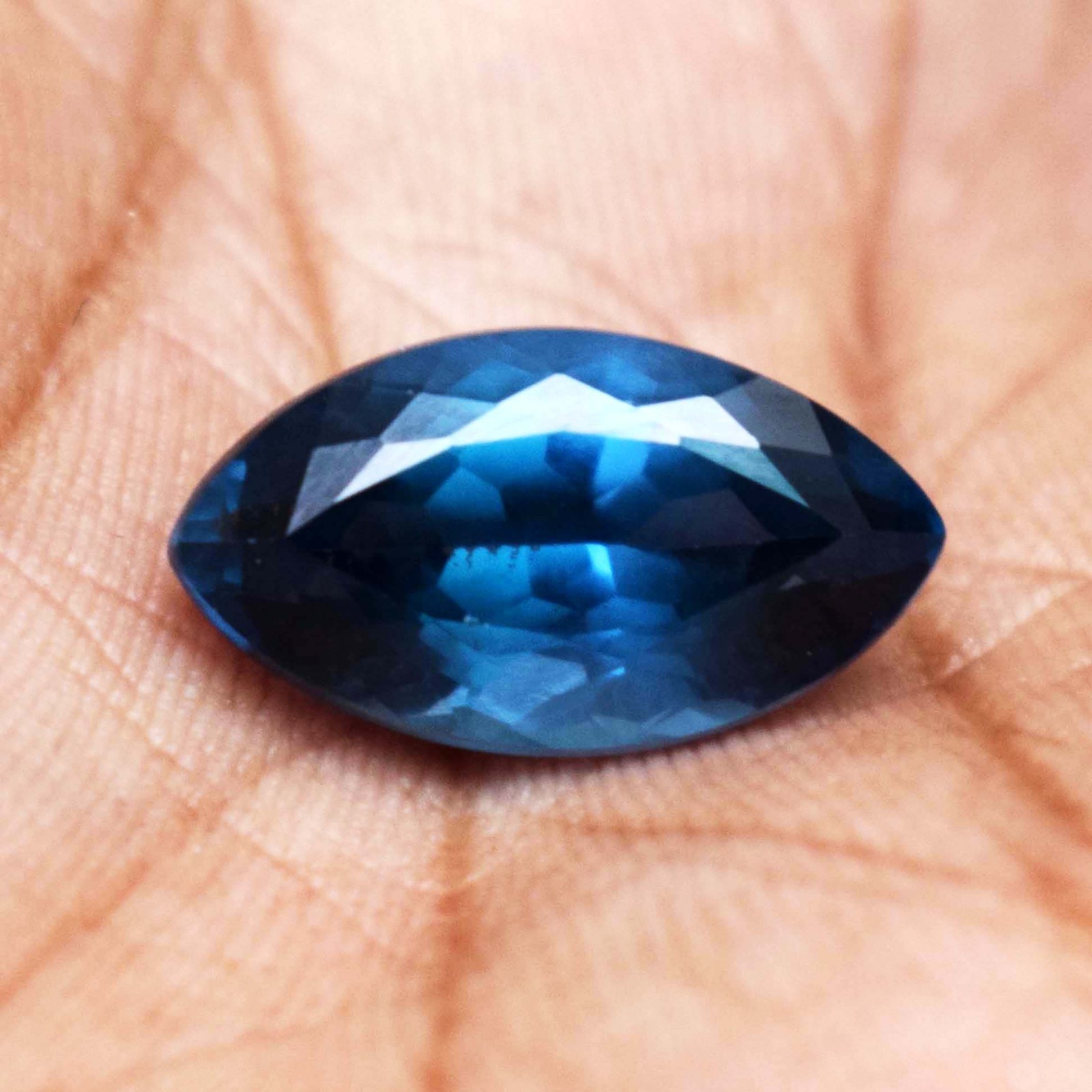 Certified 10.50 Ct Natural Teal Blue Sapphire Marquise Cut Flawless Gemstone