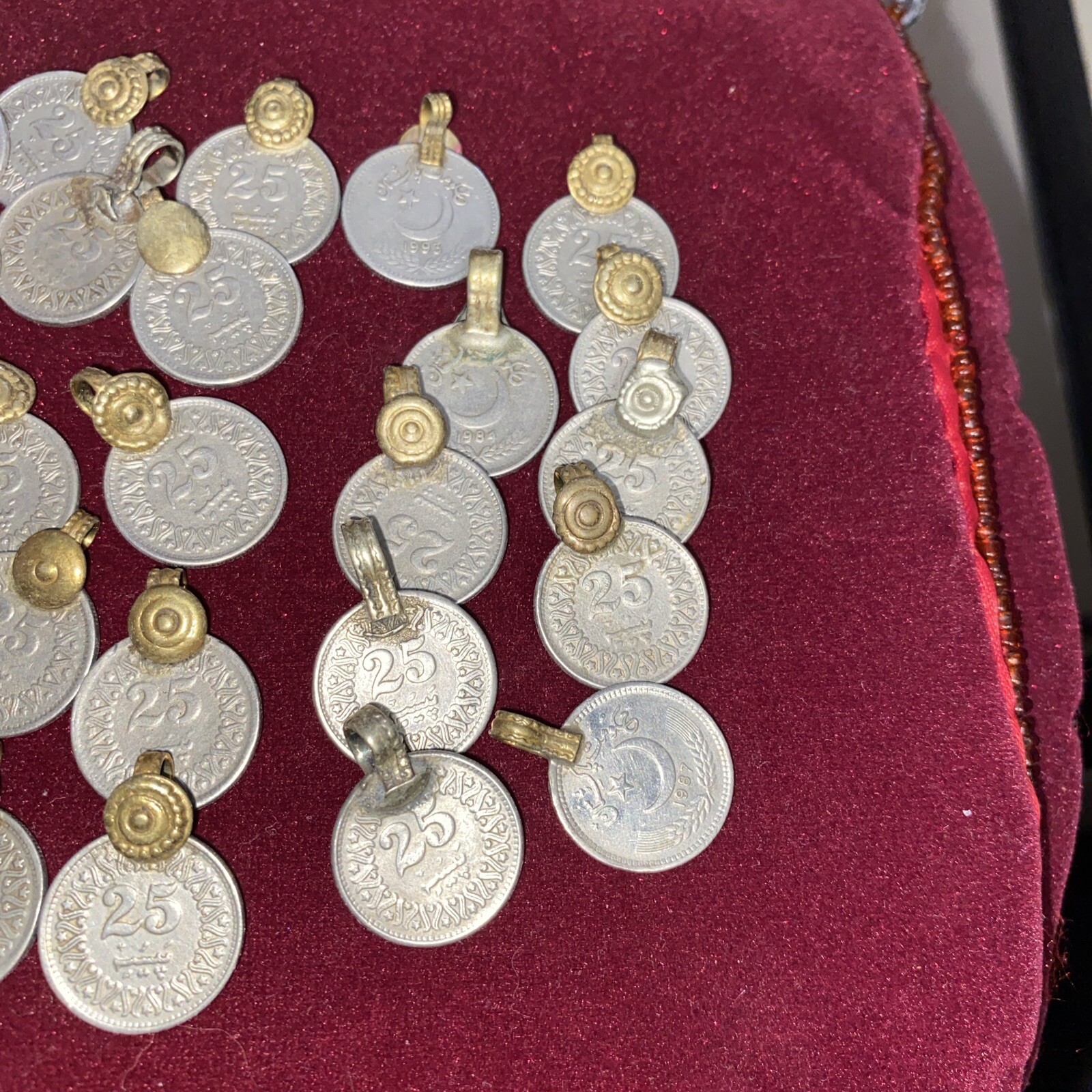 Lot Of More Than 50 Antique Pakistan Tribal Coin Amulet Pendant Islamic