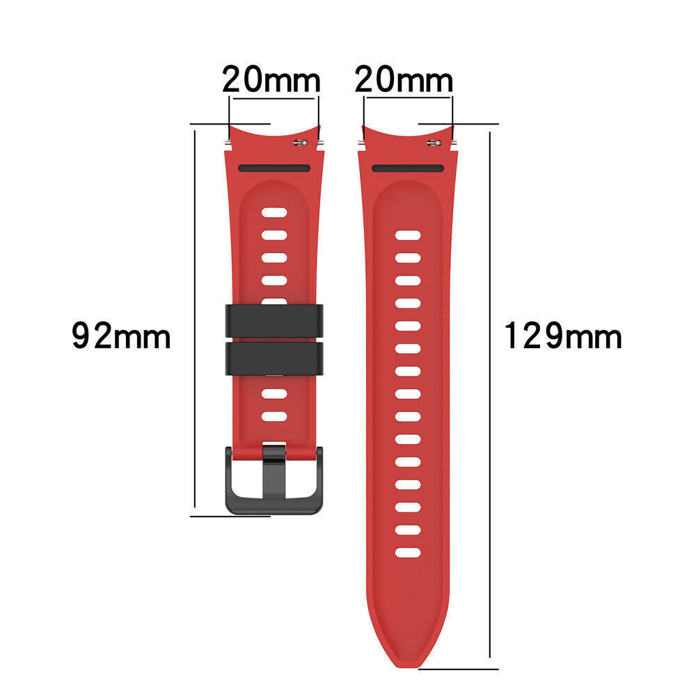 Silicone Watch Band Strap For Samsung Galaxy Watch 4/5/6 40/42/43/44/45/46/47mm