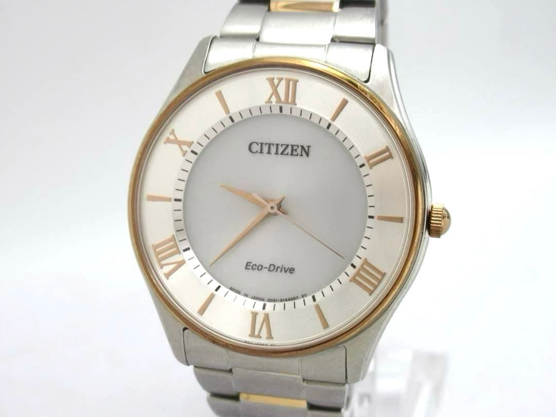 Excellent condition CITIZEN Eco-Drive E031-S111056 Solar Watch
