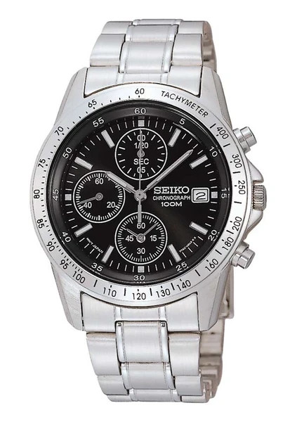 Seiko chronograph reverse import overseas model SND411P1 100M US SELLER