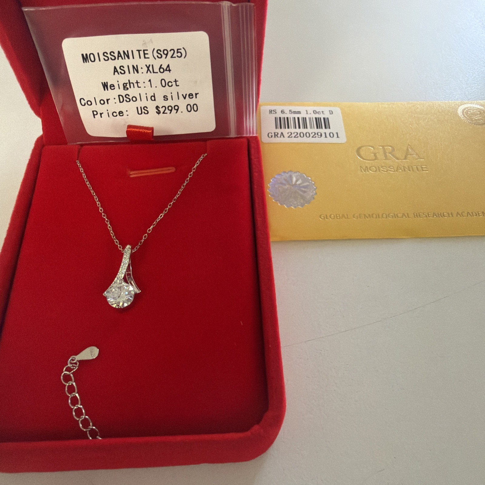 Necklace S925 Moissanite Stone