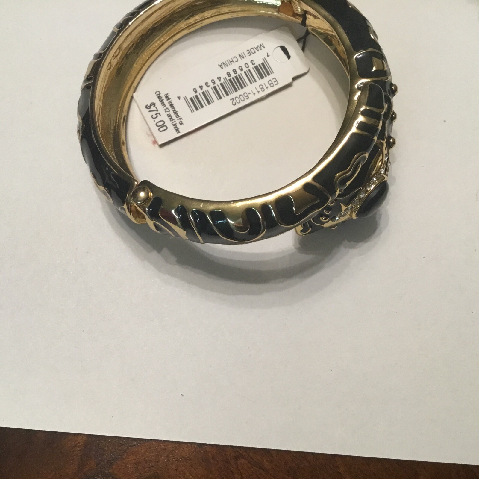 ABS Allen Schwartz Snake Bling Bracelet Gorgeous Sophisticated Look!
