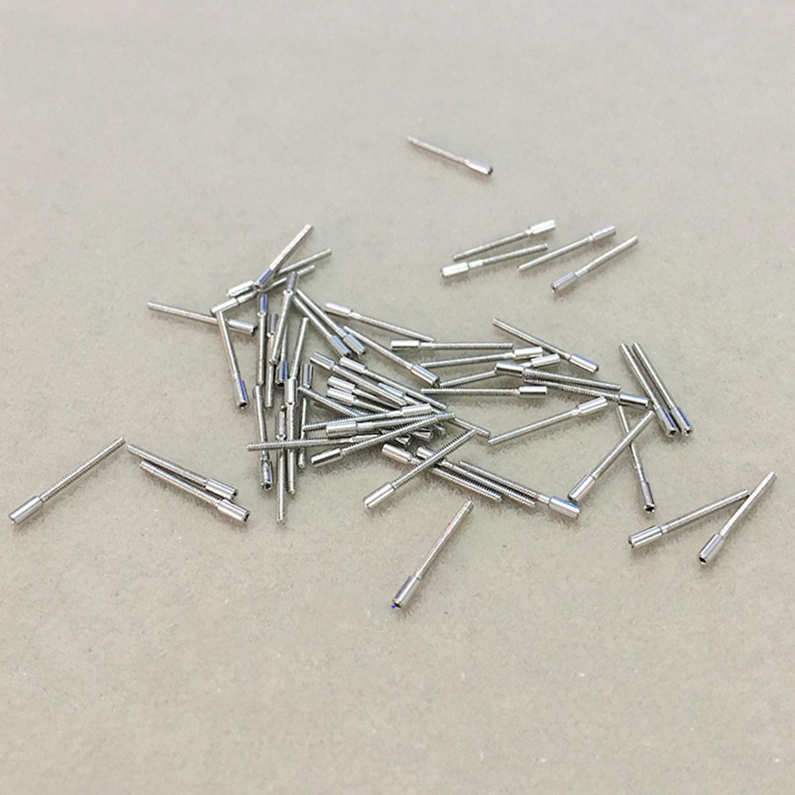 100x 0.9mm Assorted Stainless Steel Watch Winding Stem Stick Extensions Extender