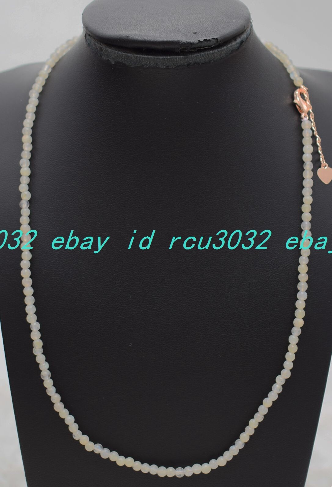 Elegant Charming 3mm Gray Labradorite Round Beads Gemstone Necklace 16-36 In