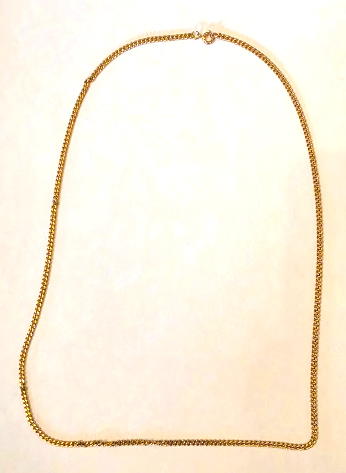 Gold Plated Chain Necklace – 10.6 grams total weight – 24” Total Length – EUC