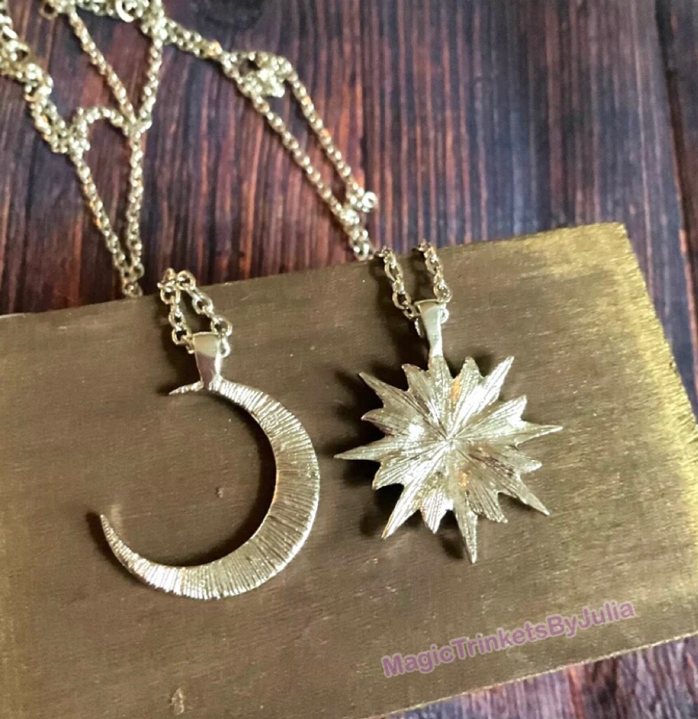 Twitches Necklaces Witch Pendant Matching Friendship Necklaces Halloween Twiligh