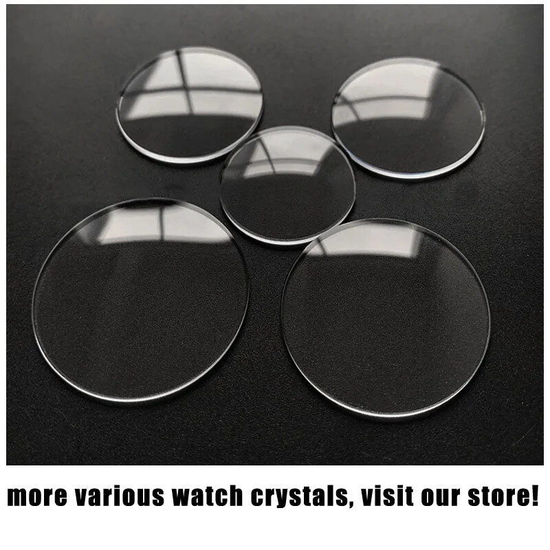 Single Dome 1.5mm Sapphire Watch Crystal 20-40mm Round Mineral Watch Glass Lens