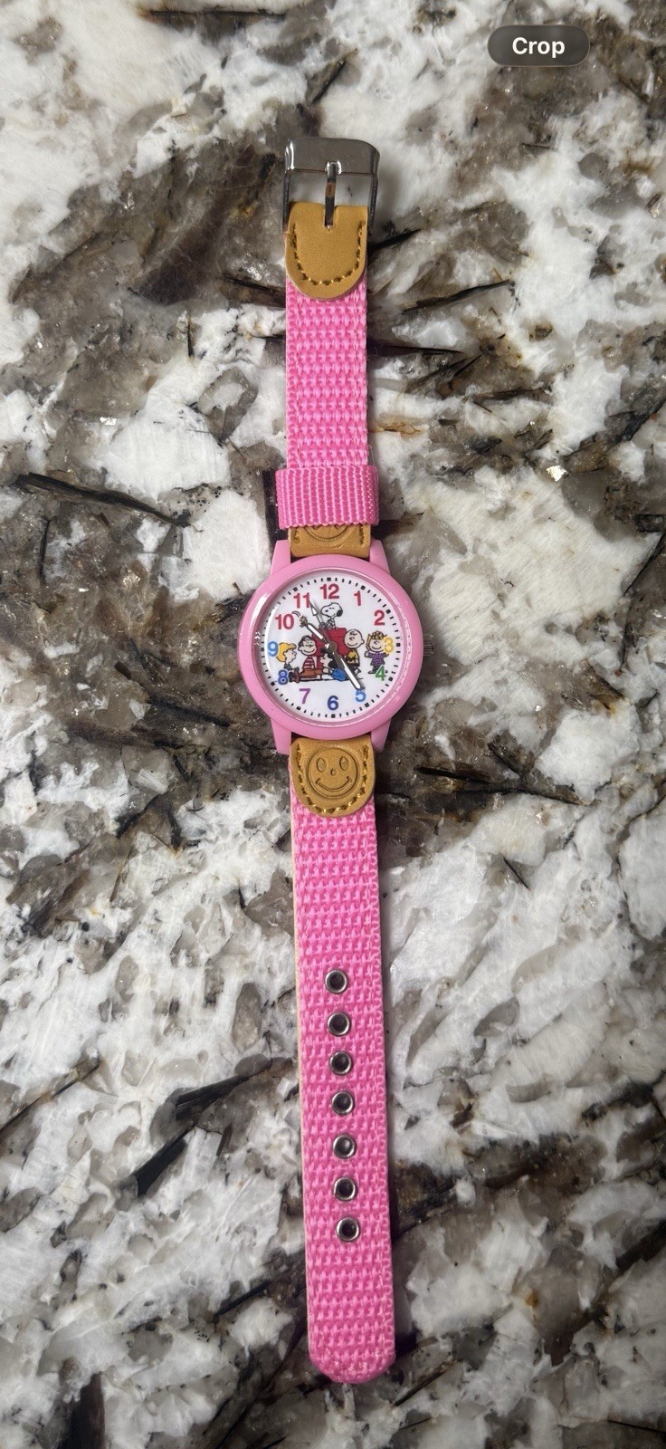 V886 QUARTZ MOVEMENT PINK SNOOPY WATCH KID/ADULT
