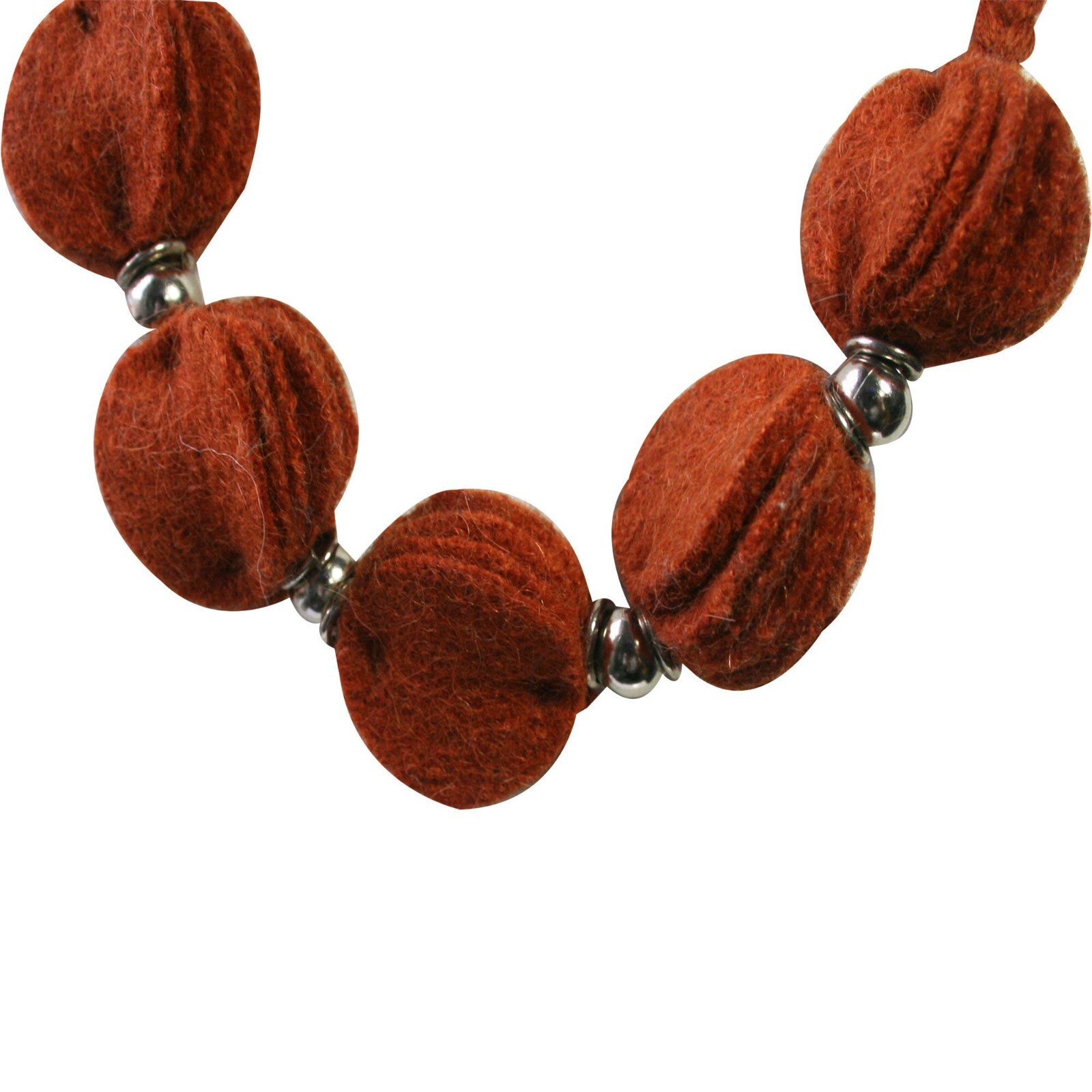 100% Alpaca Necklage ~ Terracotta