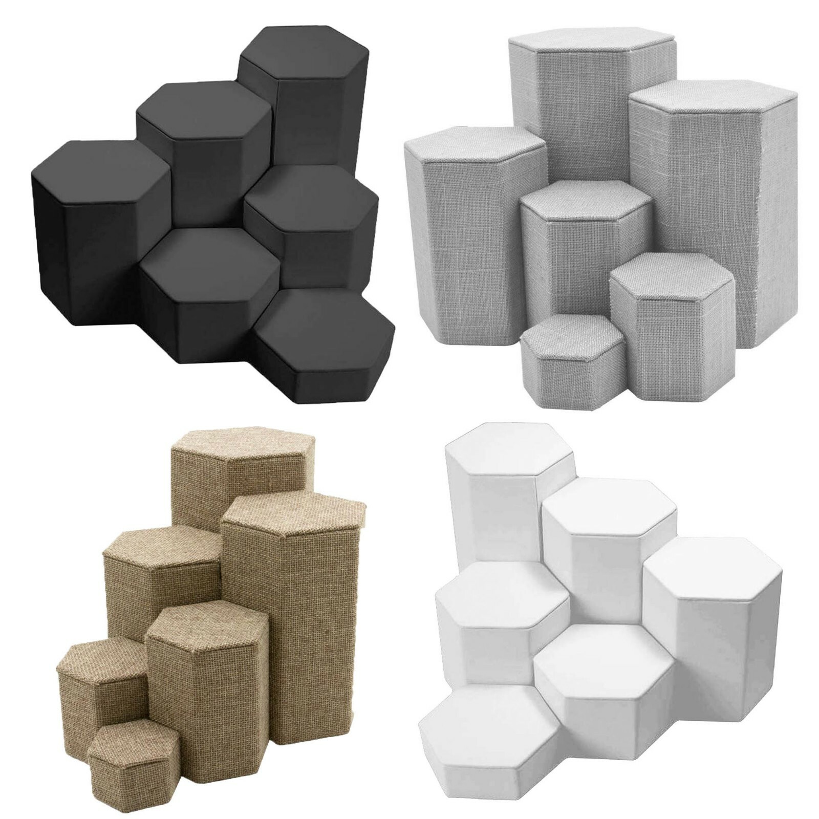 LOT OF 6 Pcs MODERN RISERS SET Tall RISERS JEWELRY DISPLAY Jewelry Stands