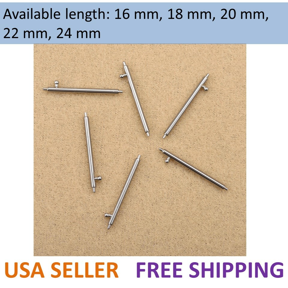 Detachable Pins Quick Release Spring Bar Watch Band Spair Tools16 18 20 22 24