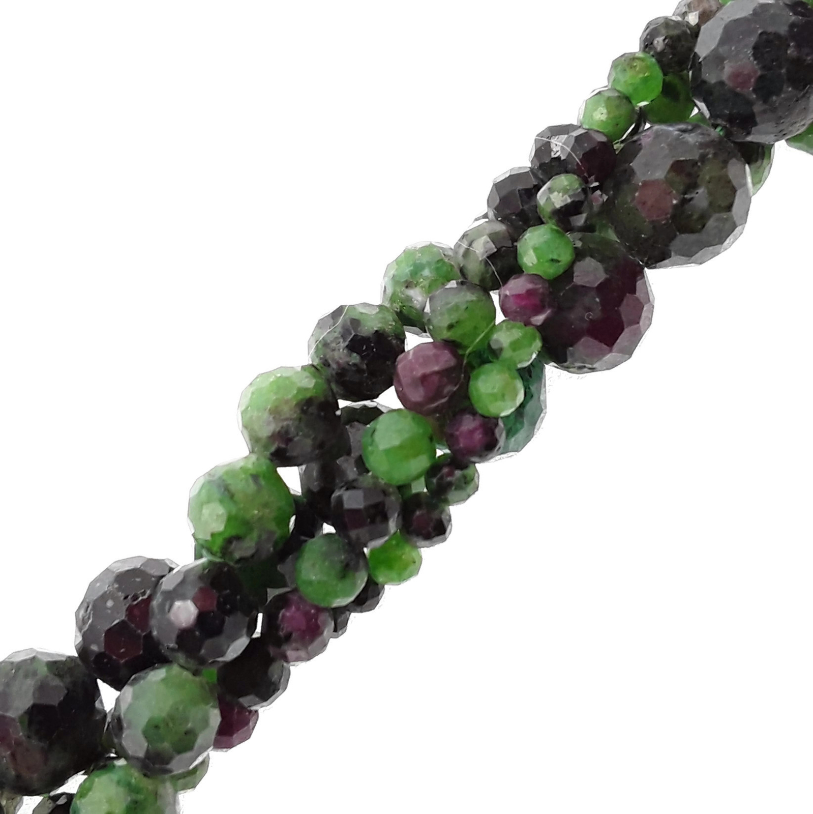 Natural Ruby Zoisite Faceted Round Beads 2mm 3mm 4mm 5mm 6mm 8mm 15.5″ Strand