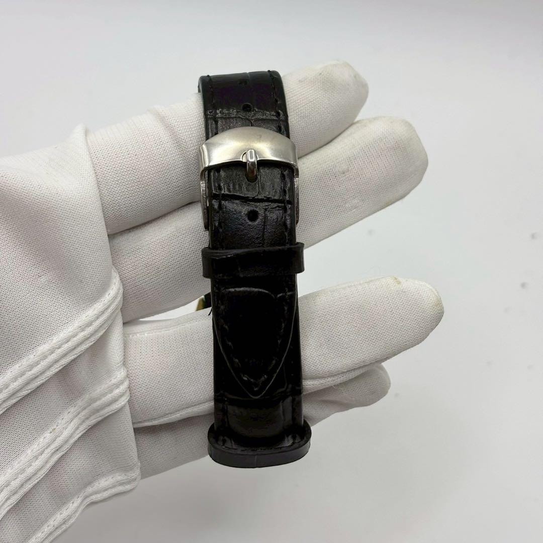 Seiko Vintage Square Men’s Quartz Watch Black Japan New Battery 075904
