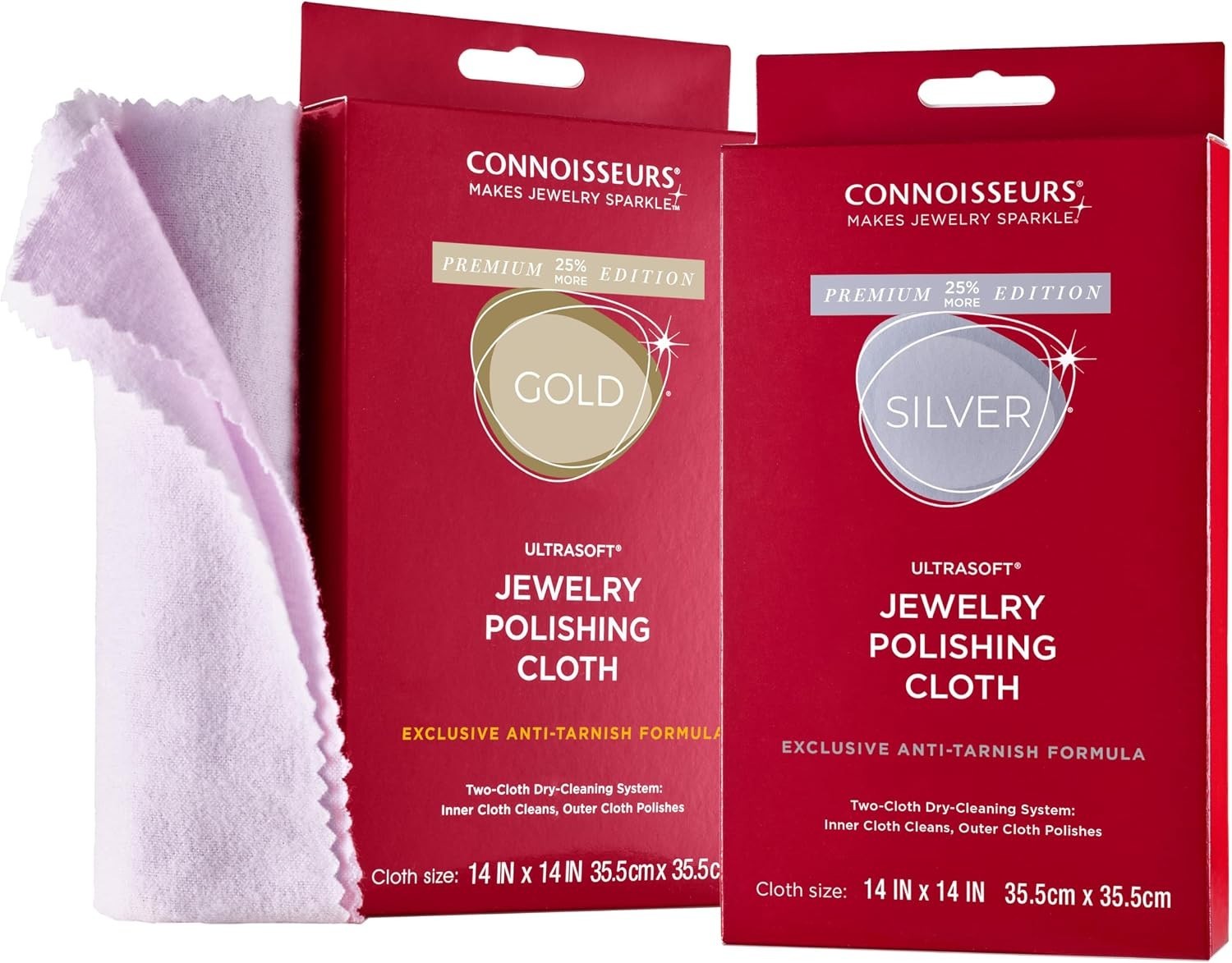 Extra Large Polishing Cloth Bundle – 2 Pack 14×14 Inches | Edition – For Sil…