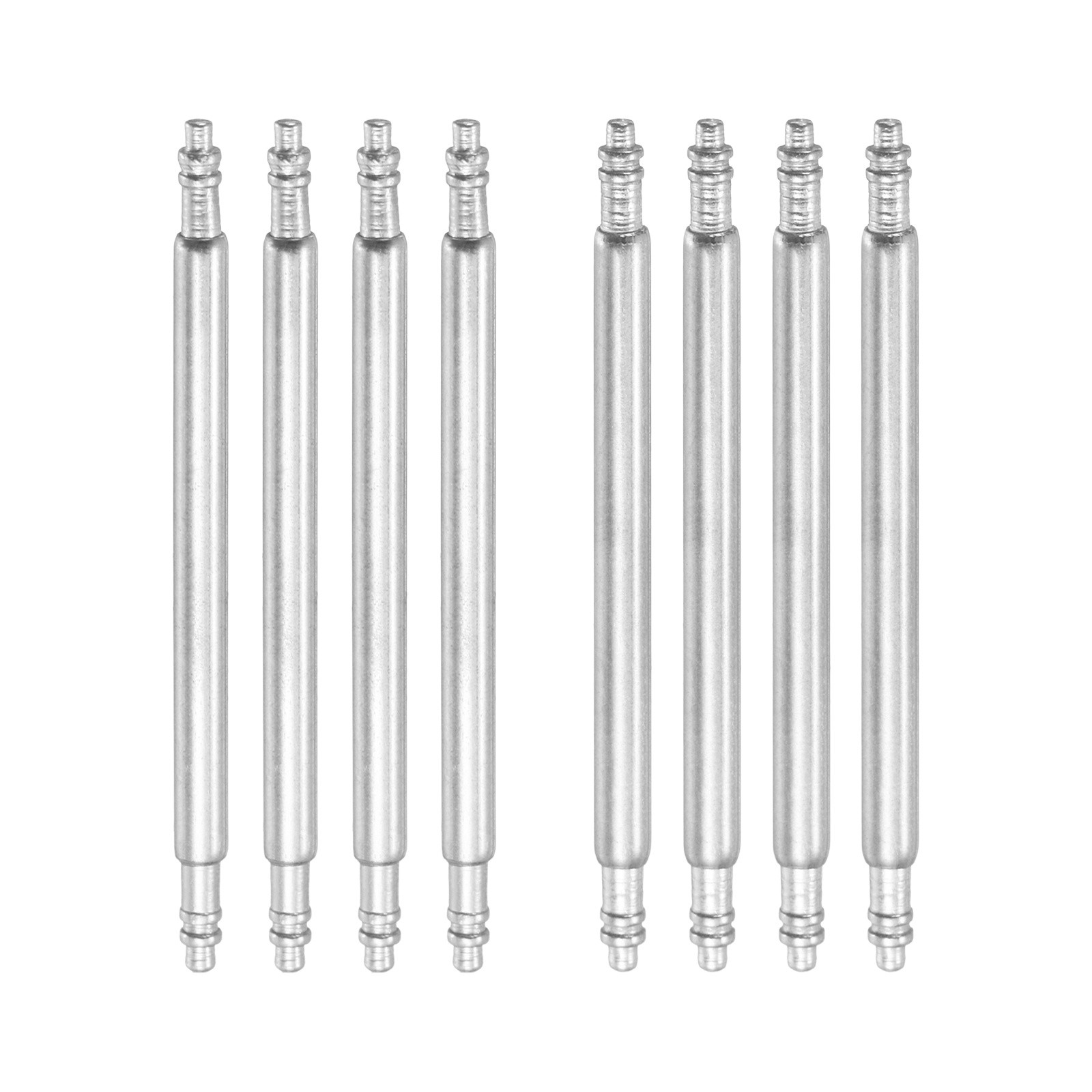 8pcs 26mm Watch Spring Bar Pins 1.5mm+1.8mm Diameter Stainless Steel Band Pins