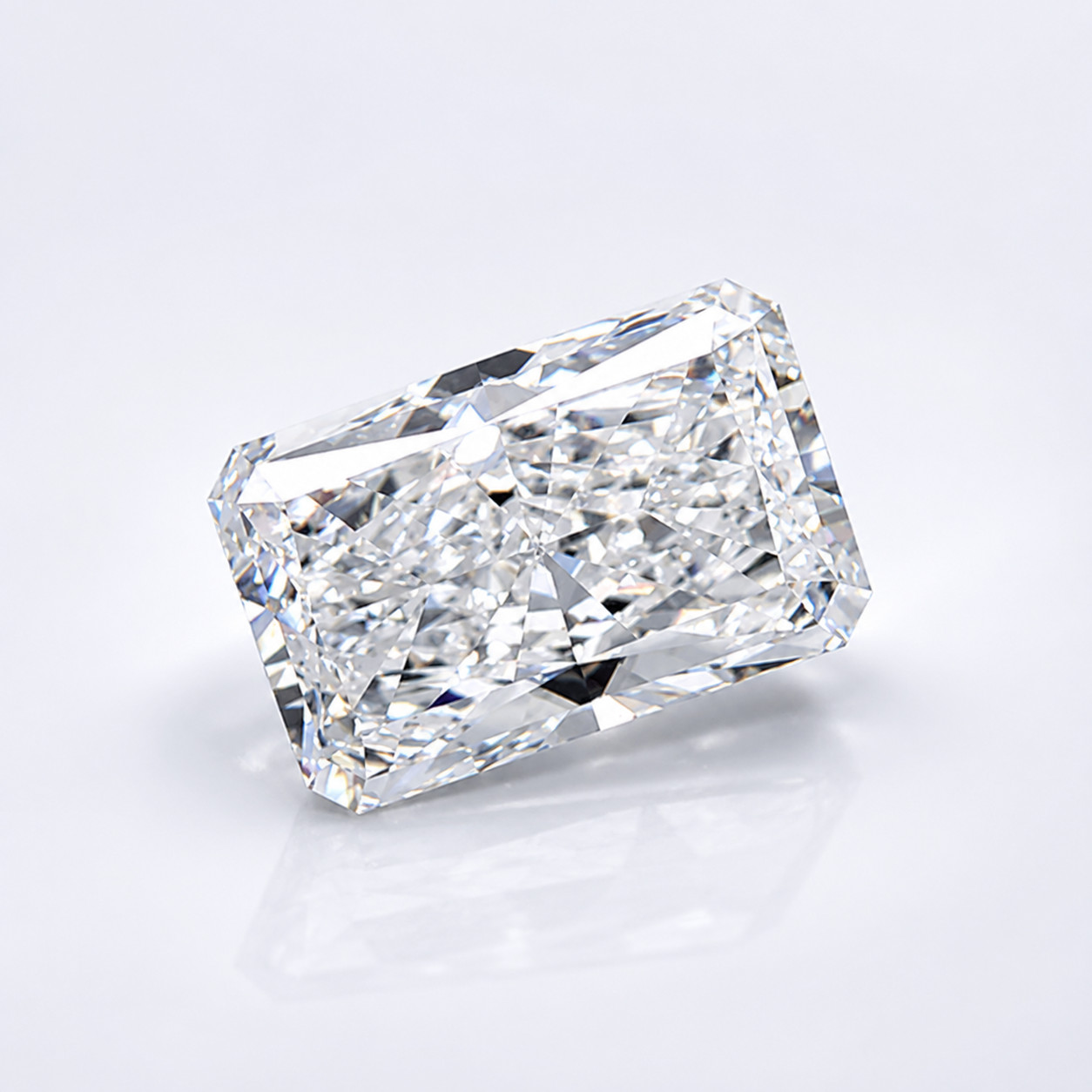 6x7mm Radiant D color Lab grown Diamond IF Clarity GIE Certified Loose Gemstone