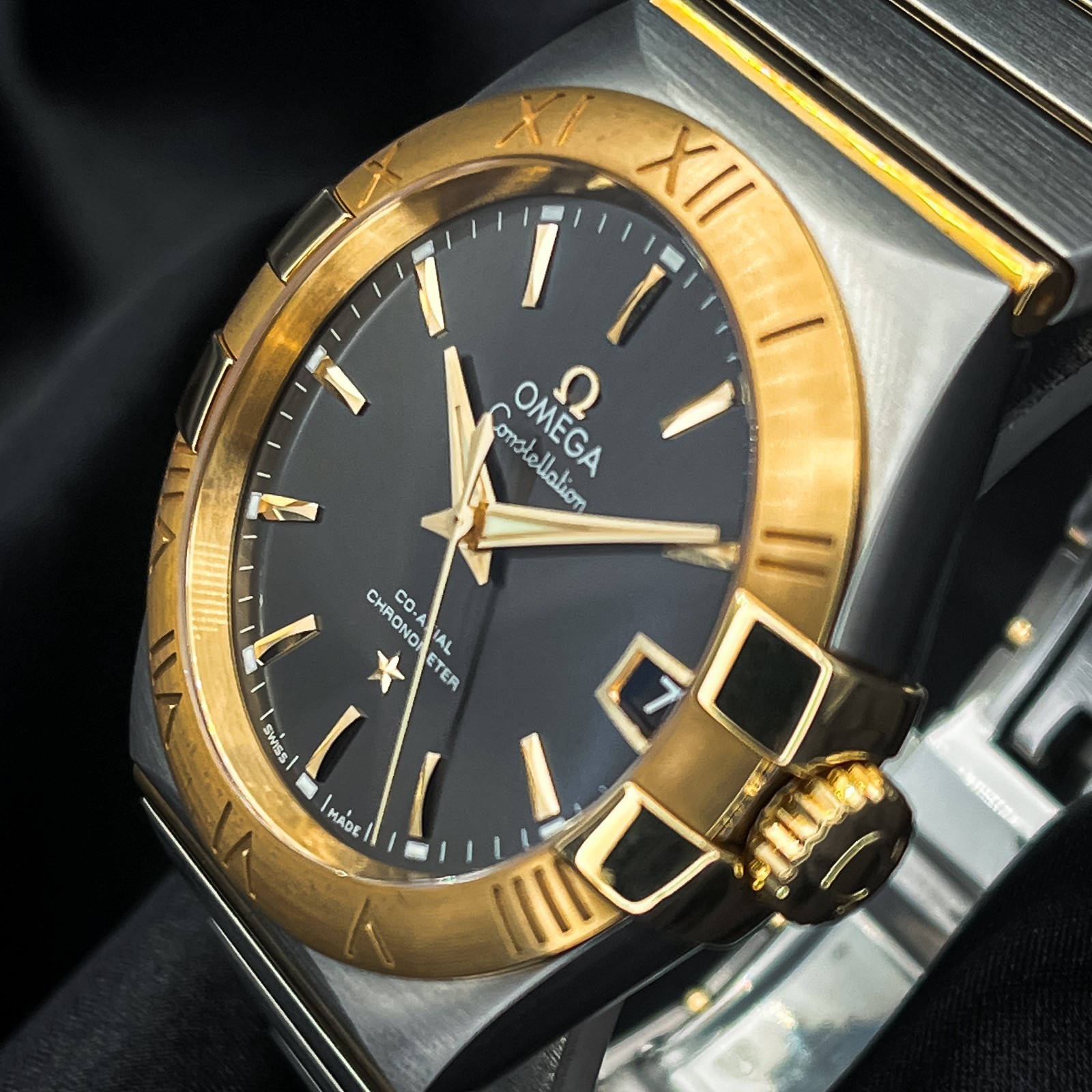Omega Constellation Grey Dial Two-Tone Bracelet – 38MM -REF 123.20.38.21.06.001