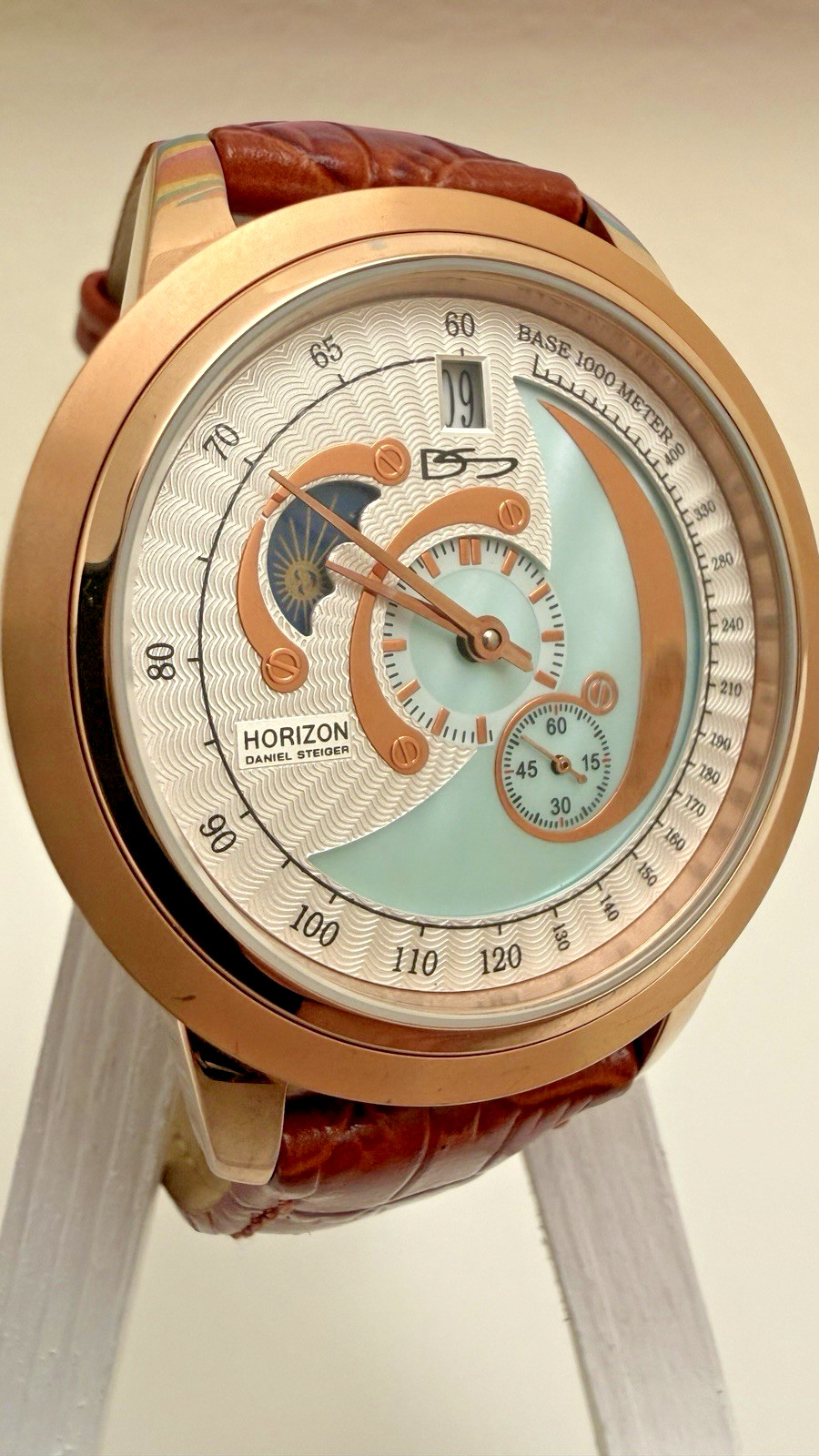 Vintage Daniel Steiger Horizon Automatic Watch DS1990 98722 Day-Night And Date