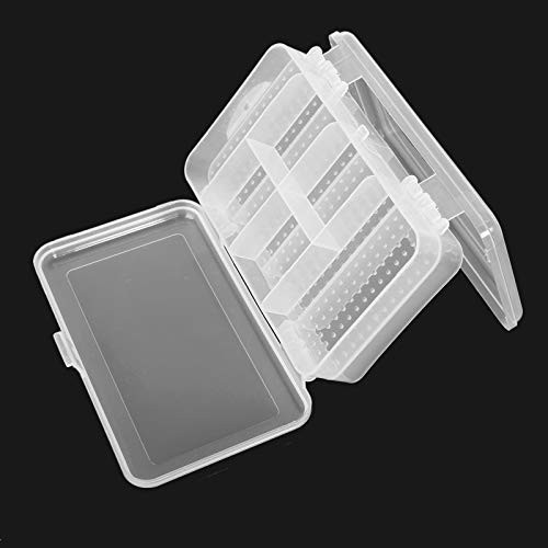 Double Sided Storage Organizer Container with Dividers Jewelry 10-Grid 1-Pack