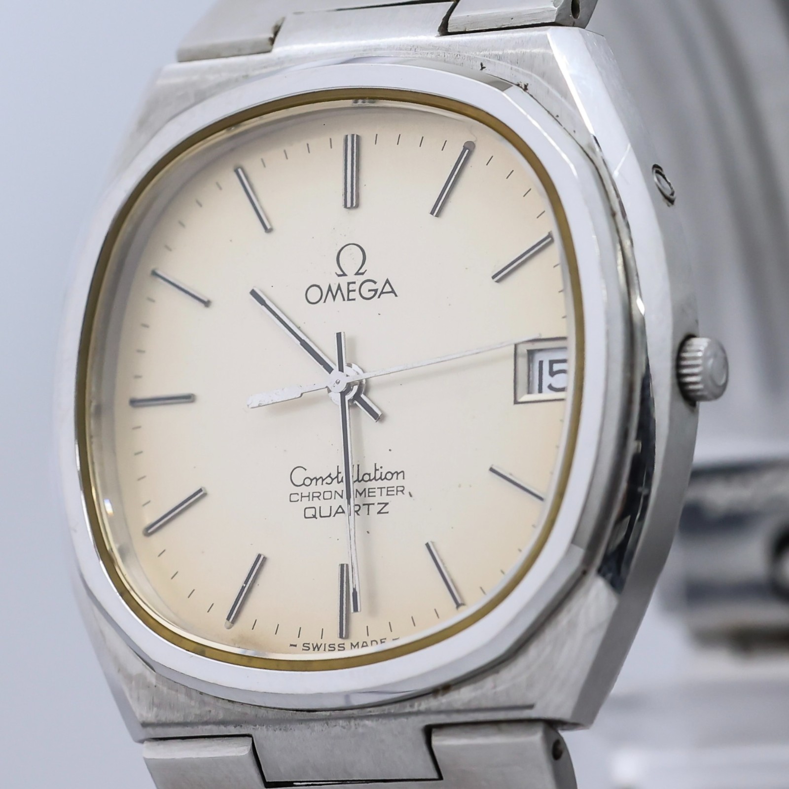 *Vintage 1980* OMEGA Constellation Cal.1333 Qz Chronometer Push Crown 34mm Men’s