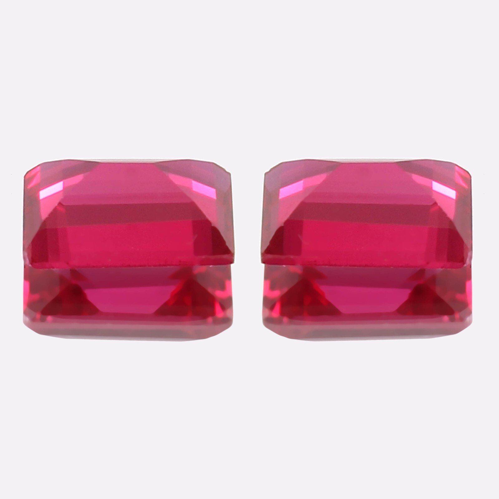 16×14 MM – Fine Quality Mozambique Ruby Loose Baguette Gemstone Cut Matched Pair