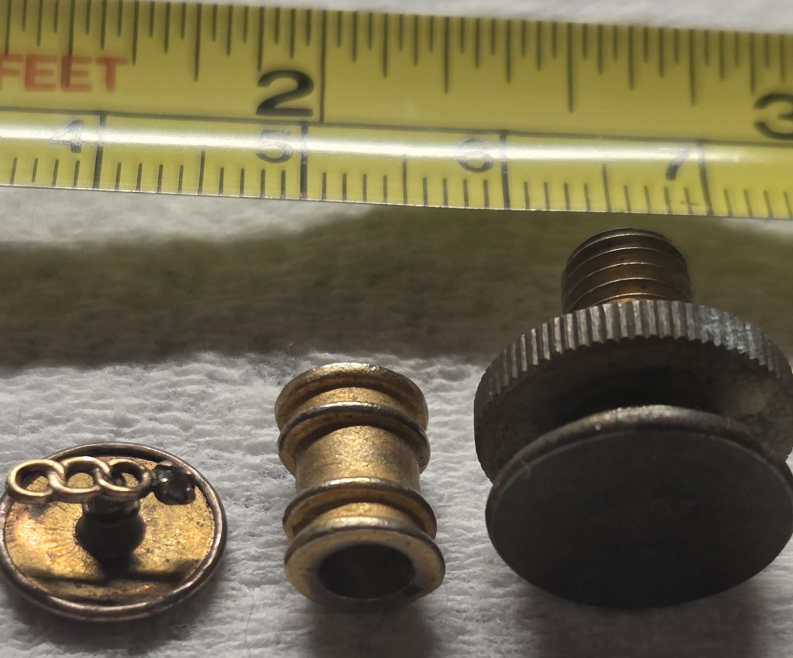 Vintage Collar Stud Metal Cufflinks Lot Silver/Gold Chain Link & Fixed Back…