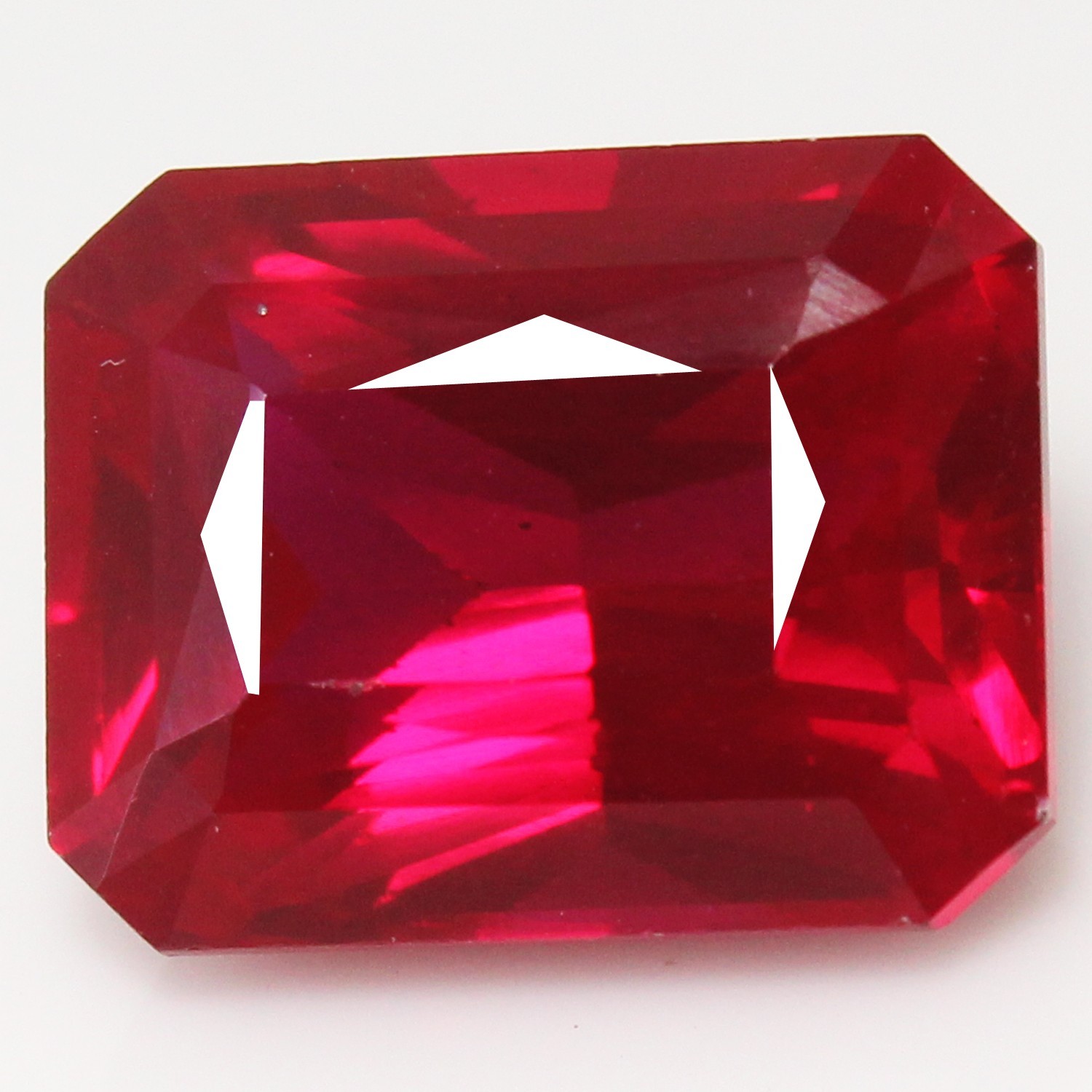 Natural 15.80 Ct Certified Mogok Pigeon Blood Ruby 15×12 MM Emerald Cut Gemstone
