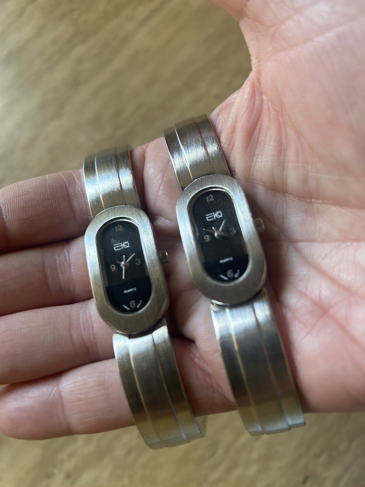 2New EKO Silver Japan Quartz Watches (the Buyer will Receive 2Watches)USA Vendor