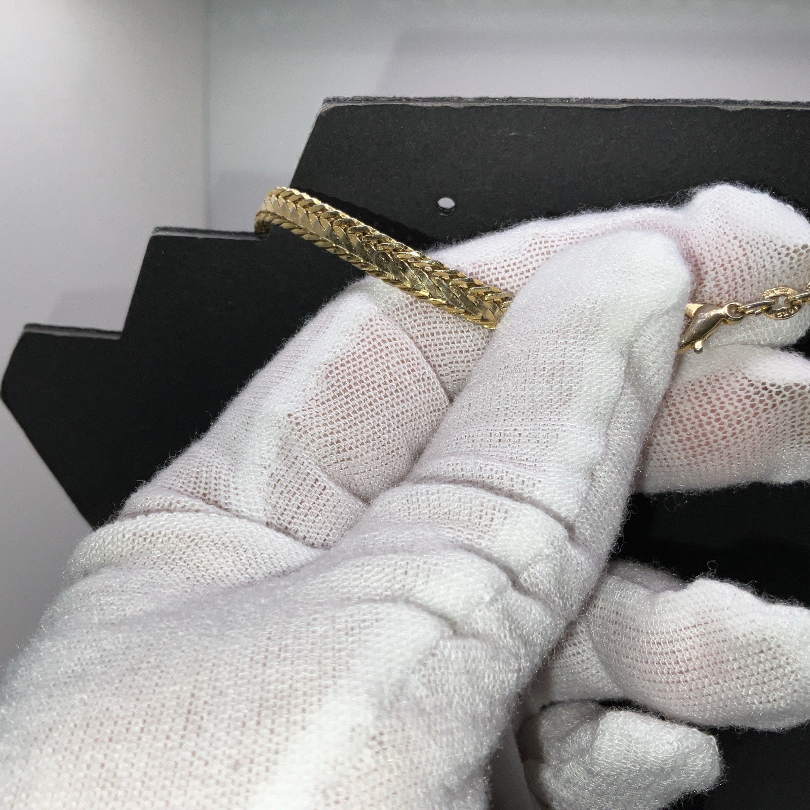 14K GP ITARY Wheat Chain Necklace 18.5 “ Lobster Claw 1/4” Wide Stamped VTG