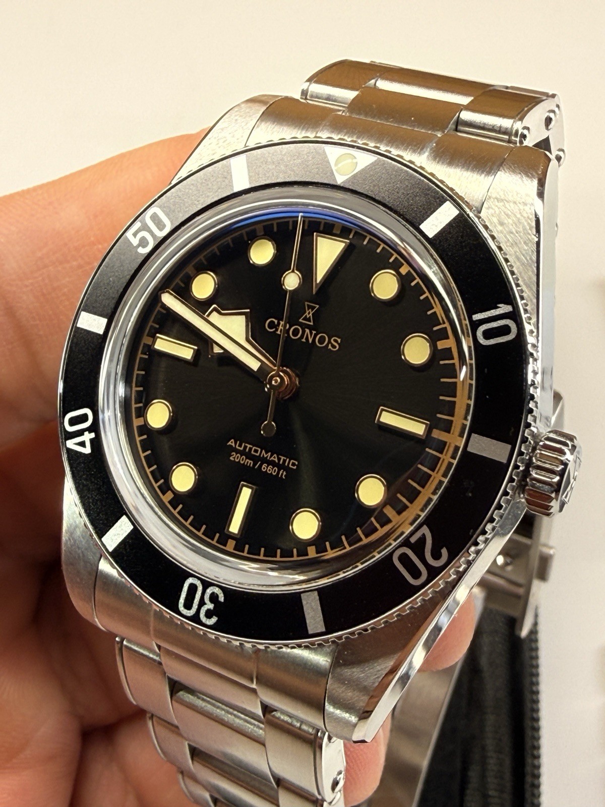 Cronos 37mm PT5000 Vintage Diver Watch L6033 – USA SELLER
