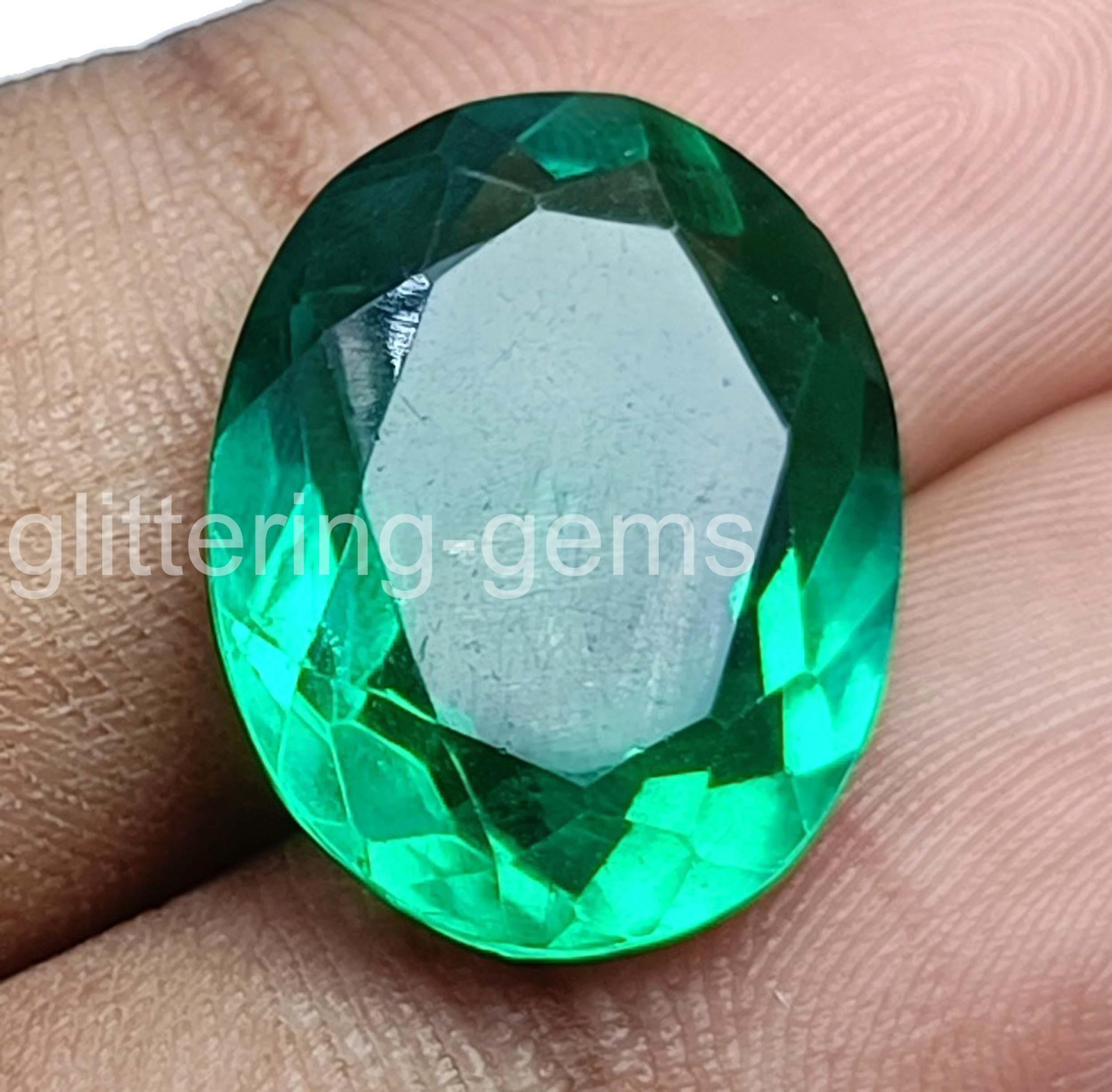 8.10 Ct Natural Green Emerald Oval Shape IGL Certified Loose Gemstone 5SDH