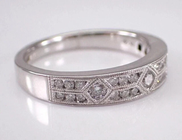 2Ct Round Cut Lab Created Diamond Pretty Wedding Band Ring 14k White Gold Plated