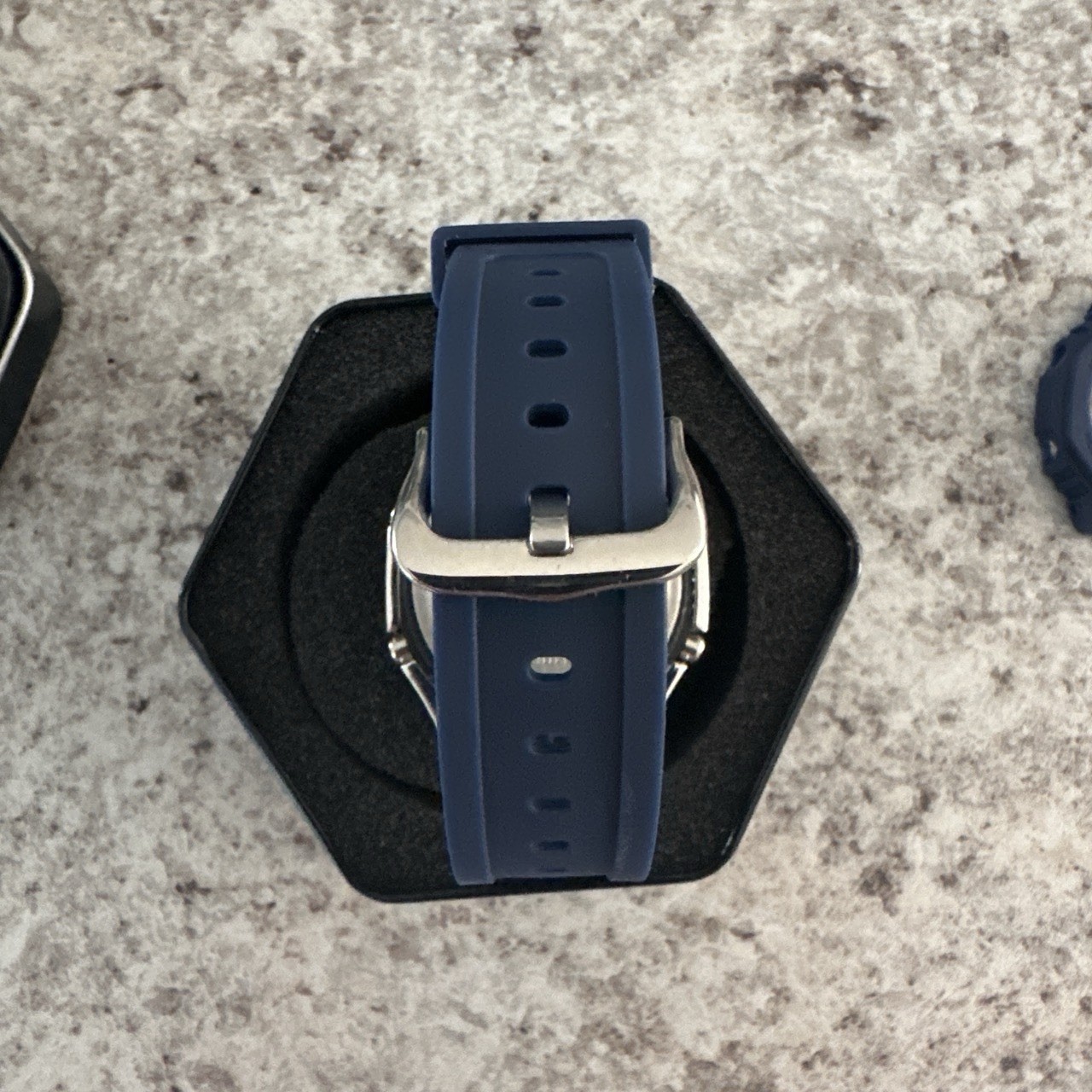 Iced Out Casio GSHOCK GA2100 MOD A5 CZ W/ Navy Blue Strap Brand New Box & Papers