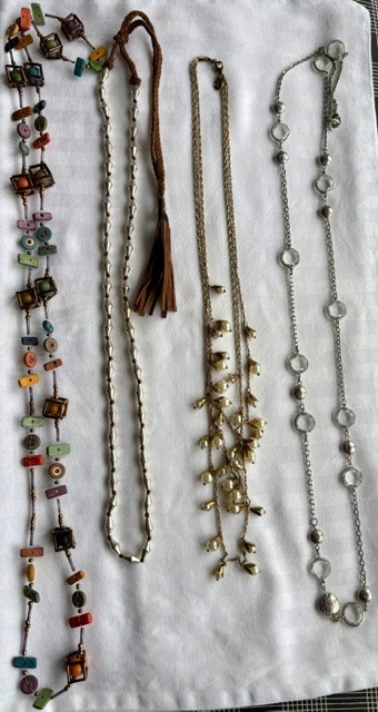 4 Necklaces – Fashion Jewelry – Mixed Metals